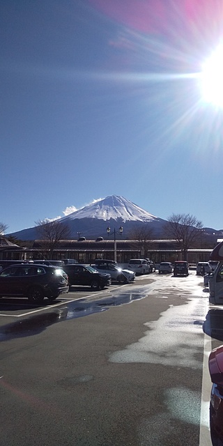 「道の駅なるさわ」からの富士山！
